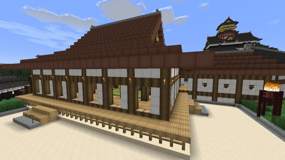 マイクラマルチで和風建築の屋敷か御殿を作りたいです 初心者で チラチラ和風 Yahoo 知恵袋