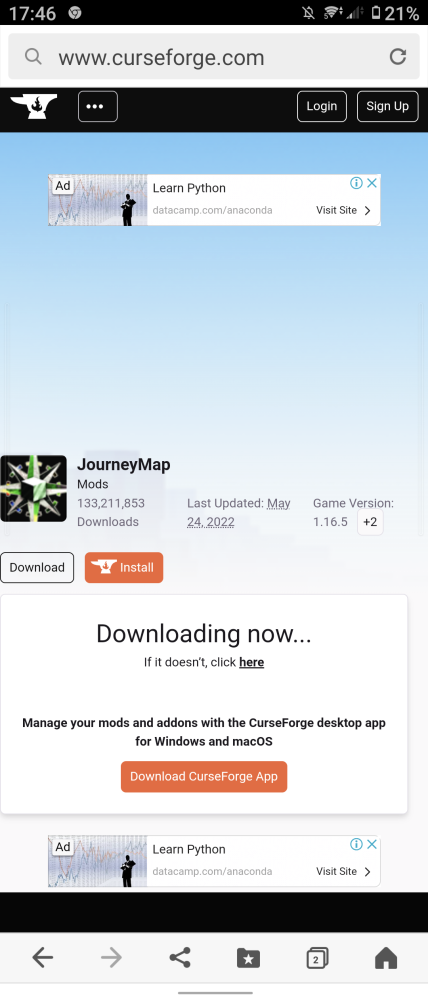 マイクラjava版でjourneymapmodの1 15 2バージョンをダ Yahoo 知恵袋