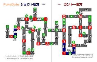 ポケモンハートゴールド版の ジョウト地方の全てのシティ タウン 道路 Yahoo 知恵袋