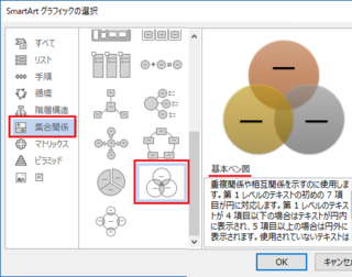 ワードでベン図の書き方が分かりませんベン図といっても 下のみたいな ２つの Yahoo 知恵袋