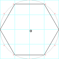 円に内接する正六角形の作図 円に内接する正六角形を作図したい場 Yahoo 知恵袋