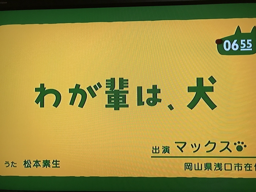 17年8月1日放送の 0655 を見ましたが わが輩は 犬 Yahoo 知恵袋