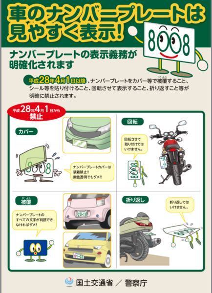 たまにバイクのナンバープレートが縦向きの人とかいるんですが捕まらないんですか Yahoo 知恵袋