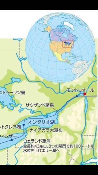 アメリカの地理で質問します 地図で見ると 五大湖はずっとつながっているのです Yahoo 知恵袋