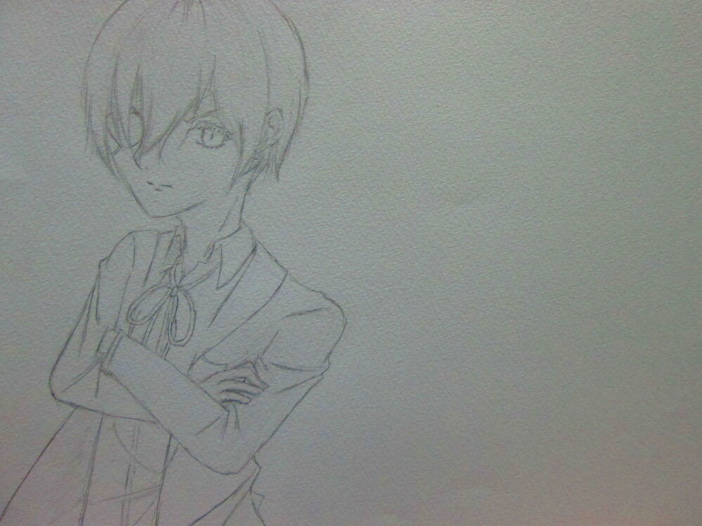 イラスト評価お願いします 中学2年生です黒執事のシエルくんを描いてみました Yahoo 知恵袋