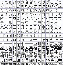 16 16のドットで漢字を表記するときのデータが公開されているサイ Yahoo 知恵袋