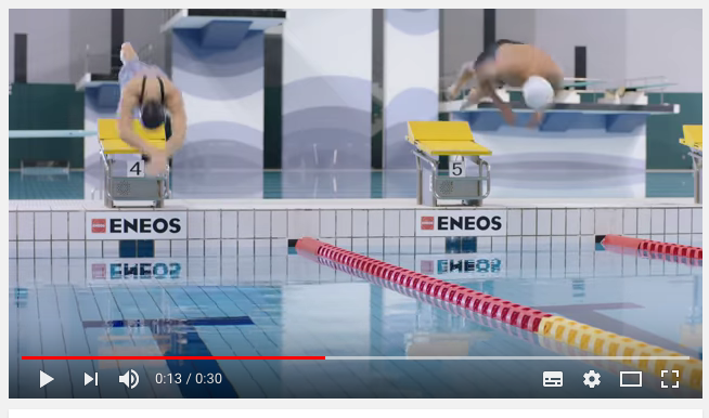 今のエネオスのcmで北島康介選手と池江璃花子選手が競泳してるところってどこの Yahoo 知恵袋