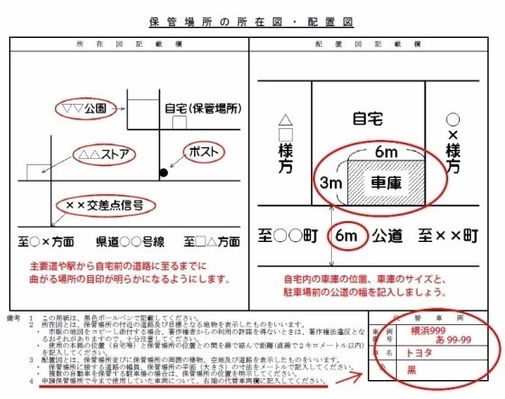 ディーラーで契約して自身で車庫証明する場合 記入用紙はディーラーで Yahoo 知恵袋