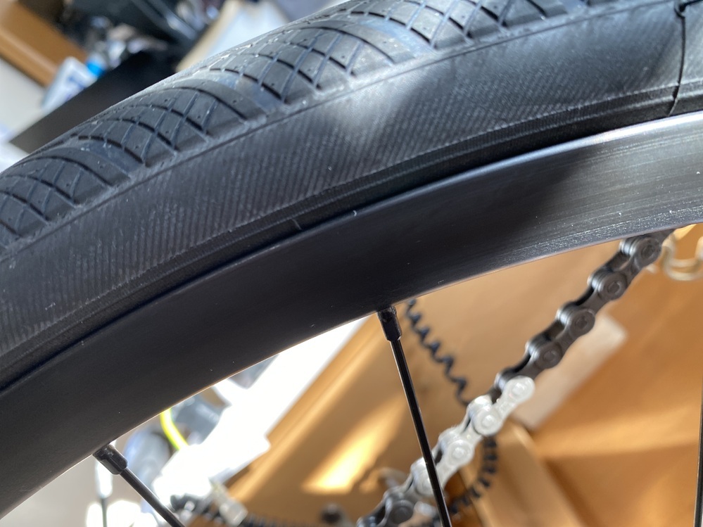 自転車 ビートのはまり込み 均一にならない