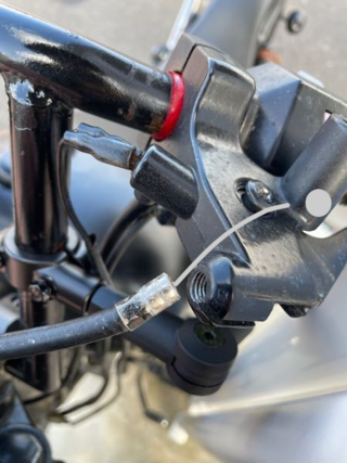 至急】バイクのクラッチワイヤーが切れてしまいました！応急処置