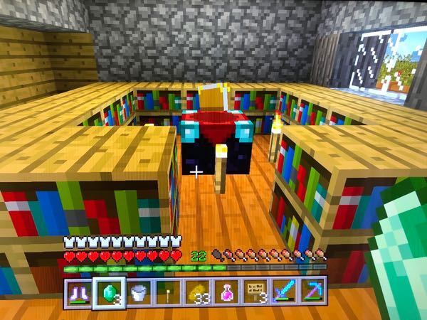 Minecraft エンチャント 本棚 置き方