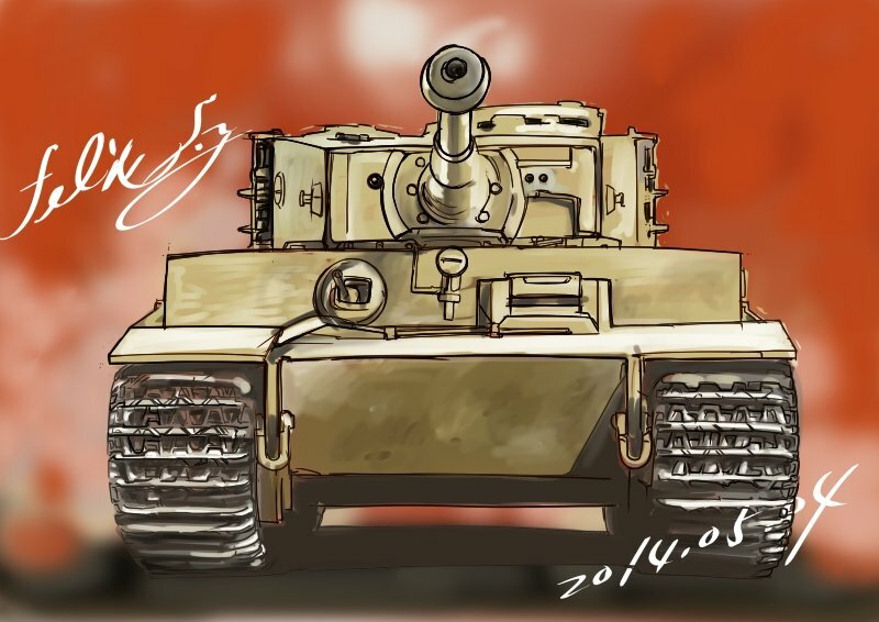 戦車の絵描いたんですけど 車輪の部分が上手く書けませんでした 細かい部分の描き Yahoo 知恵袋