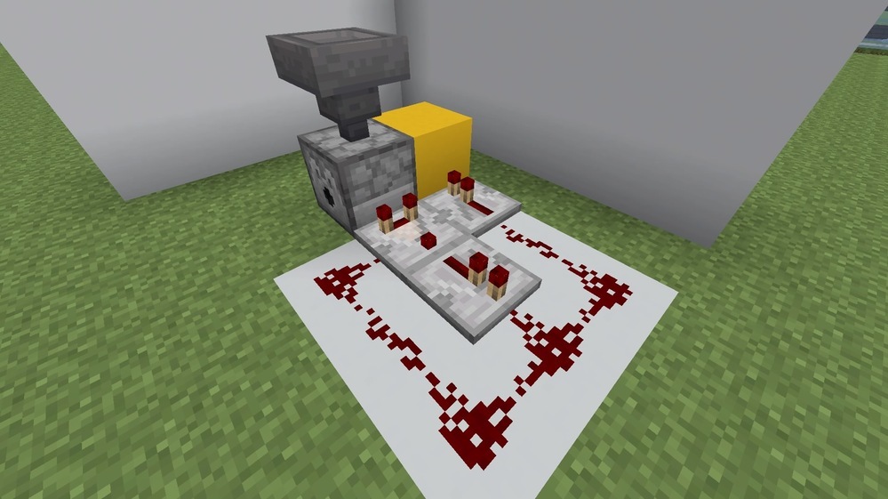 マインクラフトのレッドストーン回路について ゴーレムトラップを作りまして Yahoo 知恵袋