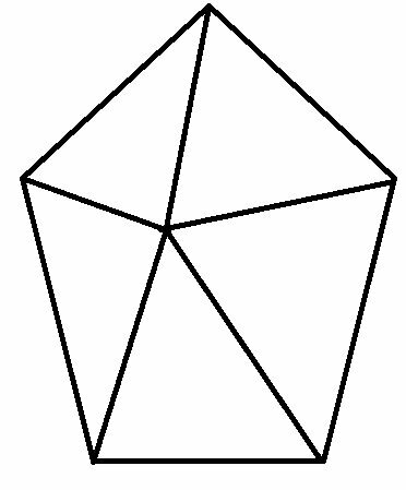 正五角形ではない ホームベースのような五角形の内角の和を求める式が 180 5 Yahoo 知恵袋