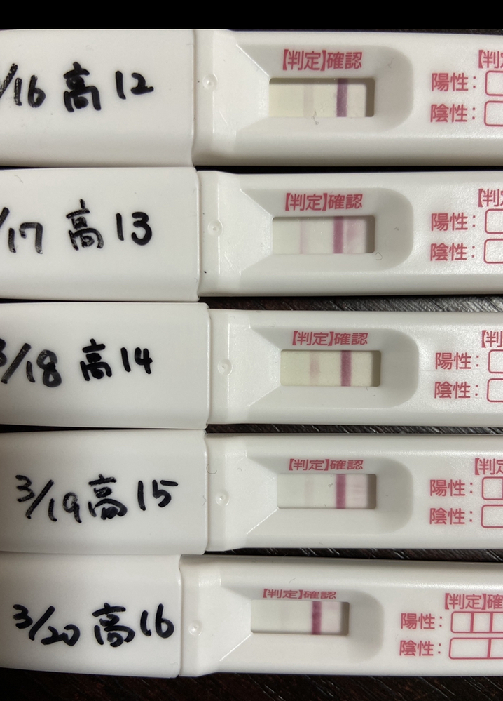 高温期14日目に薄い陽性 翌日から少しずつ薄くなってきた場合 妊娠の Yahoo 知恵袋