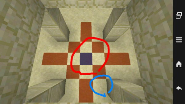 マインクラフトpeをやっています 初心者です この間砂漠 を歩いてたら宮殿みた Yahoo 知恵袋