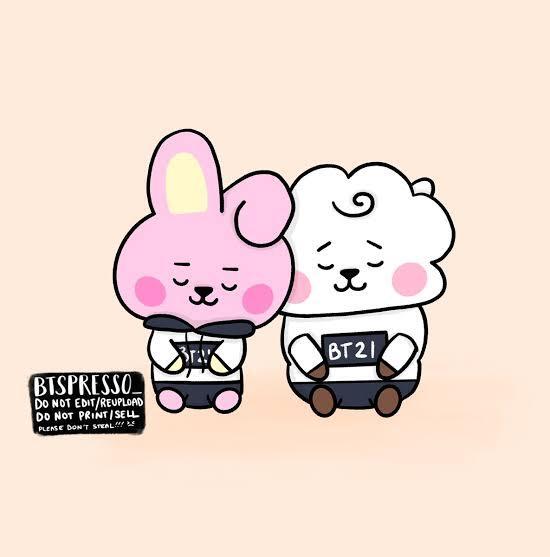 Bt21のcookyとrjのみが描かれているイラストってありますか Yahoo 知恵袋