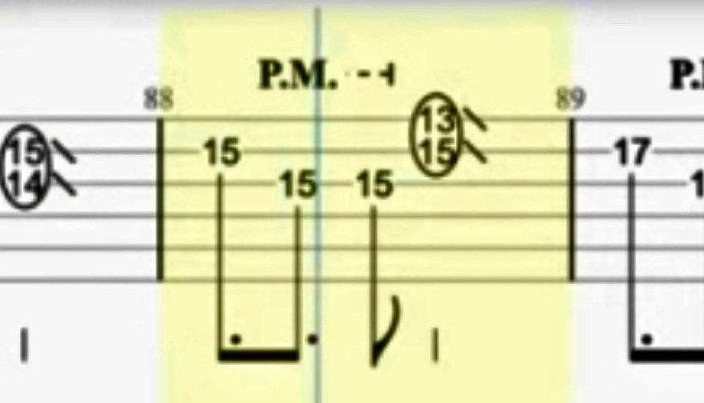 Youtubeでこのようなtab譜があったのですが この黄色丸にa Yahoo 知恵袋