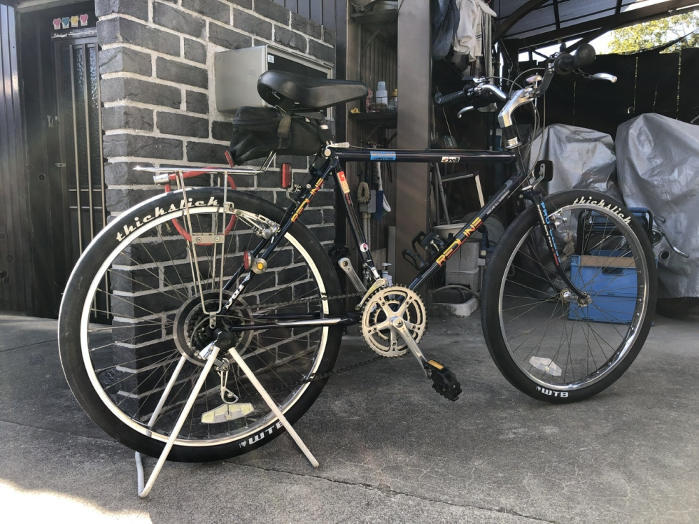 町の自転車屋で売れ残りの新古車、BRIDGESTONEラクッションを￥1900