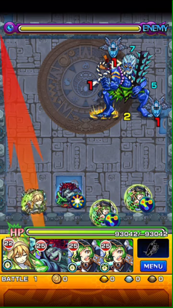 モンストについて 水の神殿時の間のステ1で大鬼をワンパンするには Yahoo 知恵袋